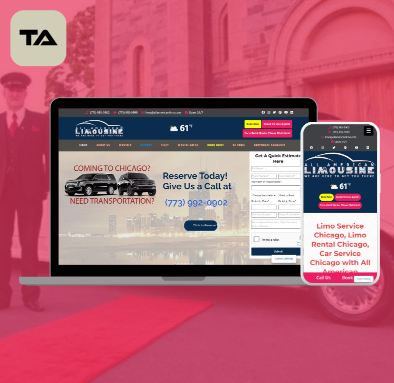 All American Limousine Website